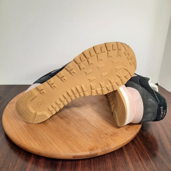 New Balance 515 Womens Size 8.5 Shoes Black Pink White Suede Retro Sneakers - Picture 7 of 10